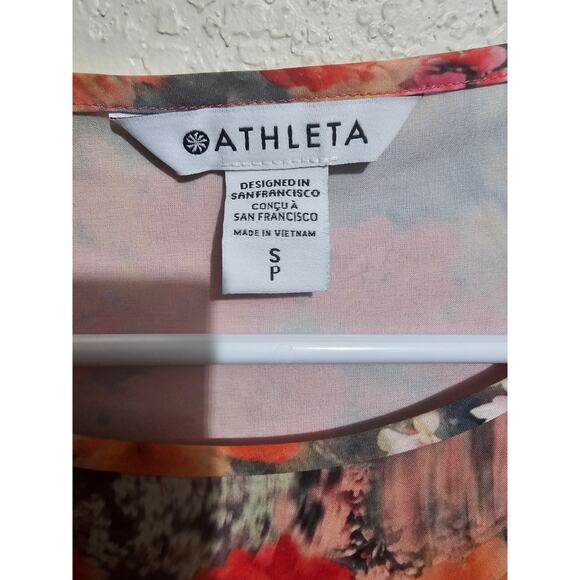 Athleta Tank Top Refined Zephyr Womens Size Small Renewed Bloom Spring Pink (880 - Picture 3 of 5